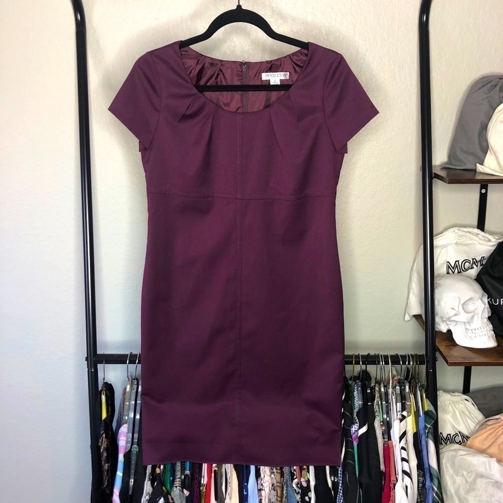 𝅺pendleton Petite Plum Career Dress